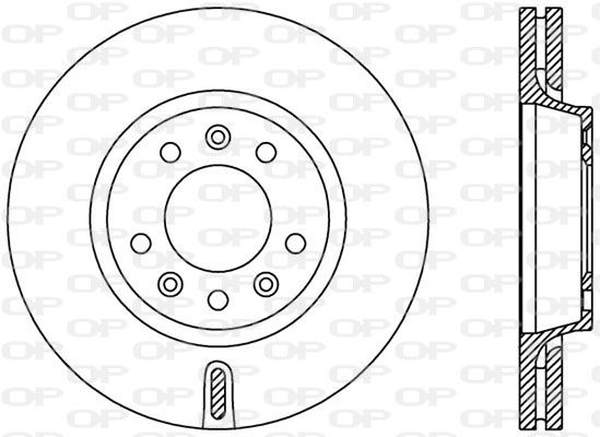 OPEN PARTS Тормозной диск BDA2381.20